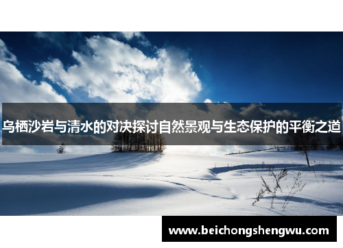 乌栖沙岩与清水的对决探讨自然景观与生态保护的平衡之道
